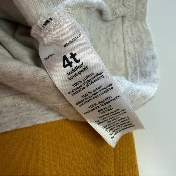 Carter's Gray and Mustard Monster Set - Picture 5 of 10